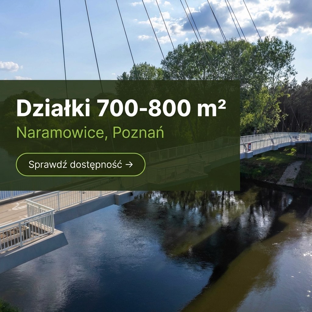 Kreacja AdsLoop - NowaRubież • Oferta działek - split layout • grafika